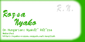 rozsa nyako business card